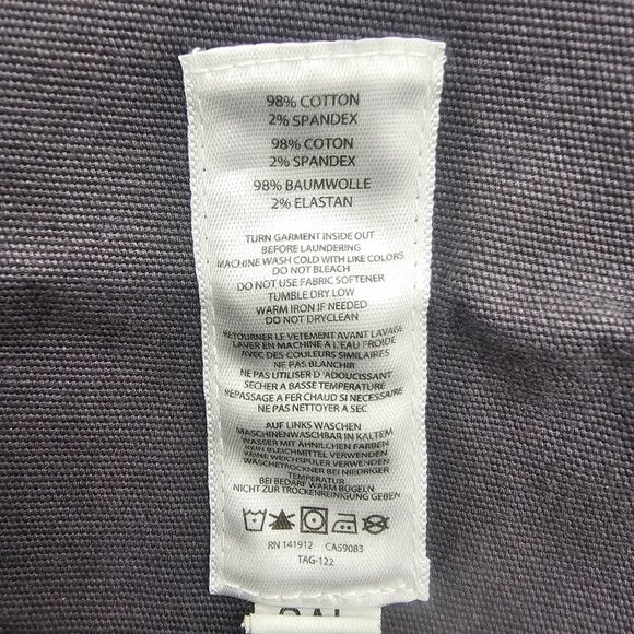 Noble Outfitters Flex Canvas Work Pant Mens 32x34 Asphalt flex straight leg - Picture 6 of 13